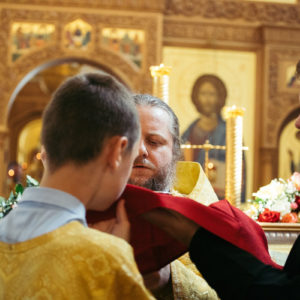 Архиерейская литургия в храме свт. Иоанна Милостивого в День Всех святых